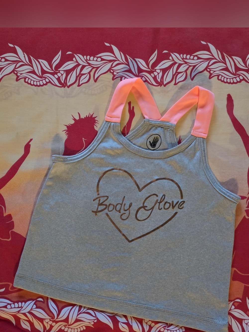 Surf & Swim Body Glove Athletic Style Tank Top Size 4 - 80's I Spired Neon♡ LOGO